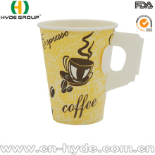 9oz Custom Printing Hot Handle Paper Coffee Cup with Handle